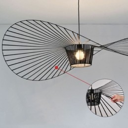 Riippuvalaisin Moderni Yksinkertainen Single Iron Art Hat Muotoinen Kattovalo