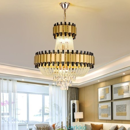 Crystal Pendant Light Gold Ylellinen koristeellinen kattovalaisin Crystal Pendant Light Gold Ylellinen koristeellinen kattovalaisin