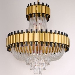 Crystal Pendant Light Gold Ylellinen koristeellinen kattovalaisin