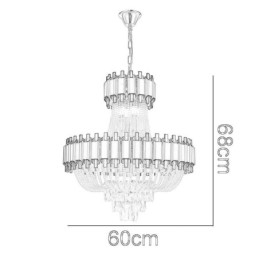 Crystal Pendant Light Gold Ylellinen koristeellinen kattovalaisin