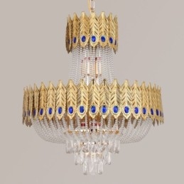 Kristalliriippuvalaisin Ylellinen koristeellinen kattovalaisin 60cm