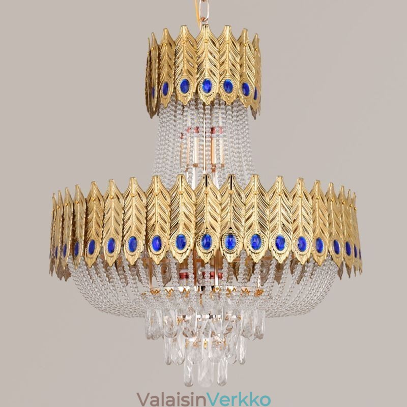 Kristalliriippuvalaisin Ylellinen koristeellinen kattovalaisin 60cm