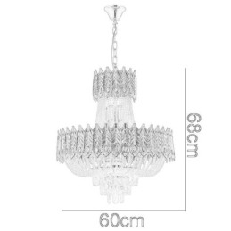 Kristalliriippuvalaisin Ylellinen koristeellinen kattovalaisin 60cm