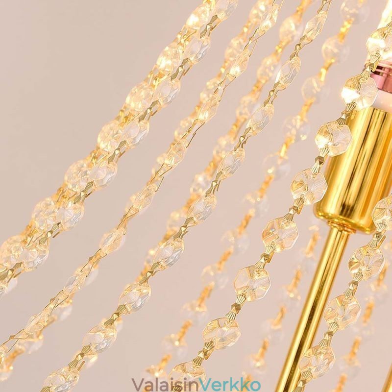 Kristalliriippuvalaisin Hienostunut ja ylellinen koristeellinen riippuvalaisin 80 cm