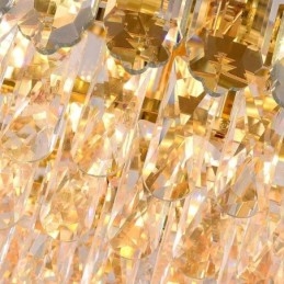Crystal-riippuvalaisin neljä kerrosta Ylellinen koristeellinen kattovalaisin 80cm