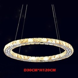 Kristalliriippuvalaisimet Valaisimet Modernit valaisimet Amber K9 Crystal Pyöreä Yksirengas 30cm