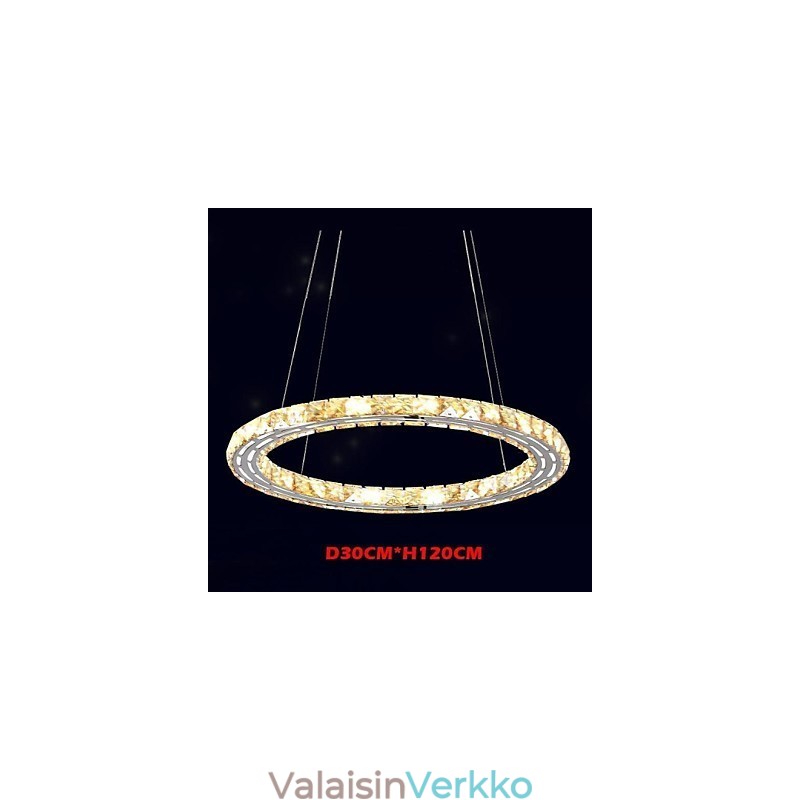 Kristalliriippuvalaisimet Valaisimet Modernit valaisimet Amber K9 Crystal Pyöreä Yksirengas 30cm