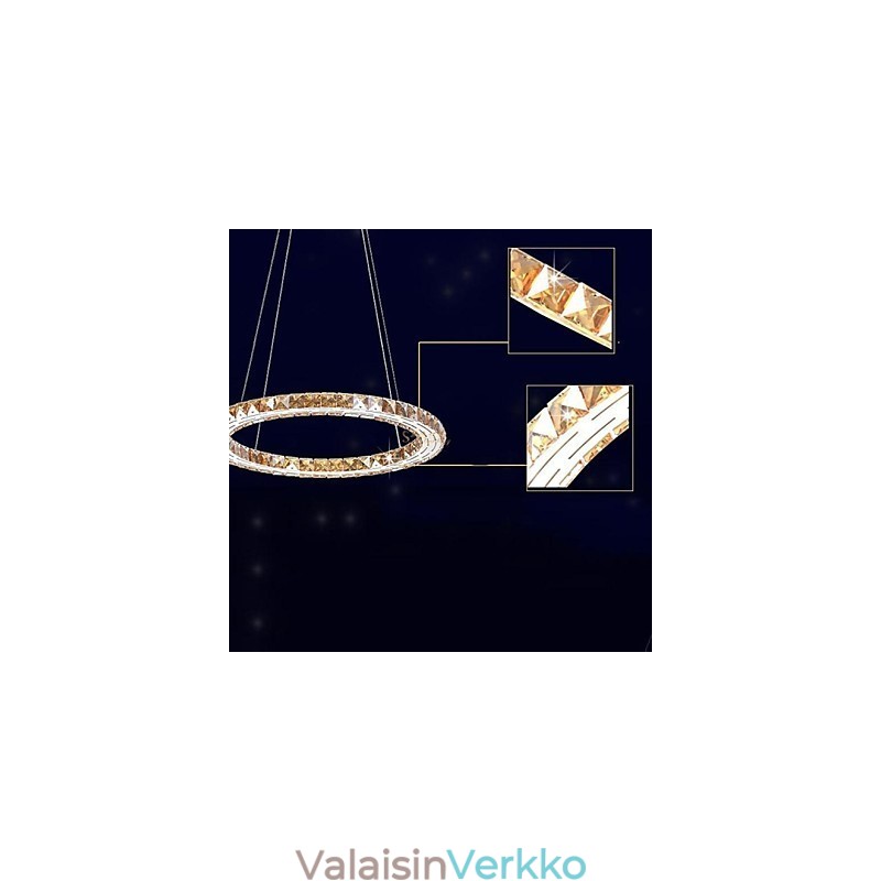 Kristalliriippuvalaisimet Valaisimet Modernit valaisimet Amber K9 Crystal Pyöreä Yksirengas 30cm