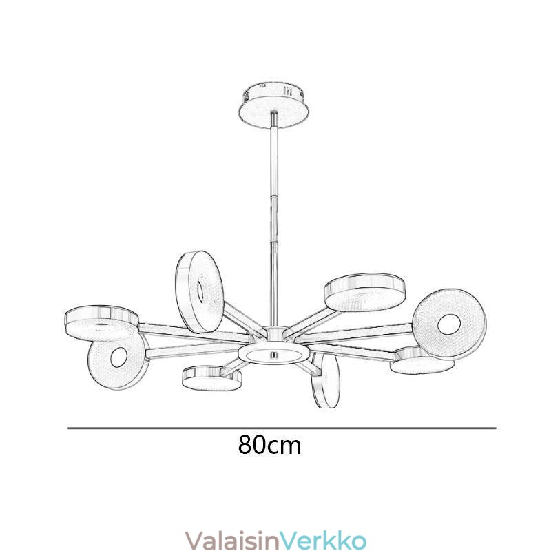 Riippuvalaisin Minimalistinen Nine Heads Circle kattovalaisin
