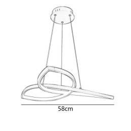 Riippuvalaisin Minimalistinen Clover kattovalaisin