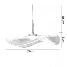 Riippuvalaisin Akryyli Lotus Leaf kattovalaisin