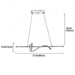 Riippuvalaisin Minimalistinen lyhyt kattovalaisin