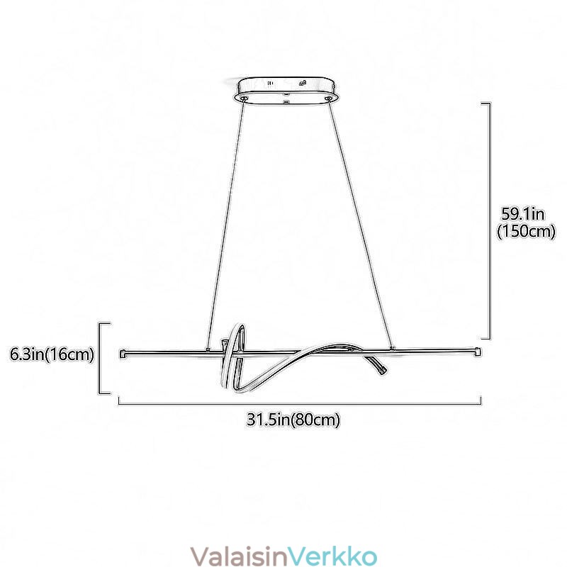 Riippuvalaisin Minimalistinen lyhyt kattovalaisin