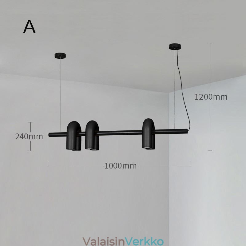 Kattovalaisin Takorauta U-muotoinen riippuvalaisin 90 pyörivä varjostin