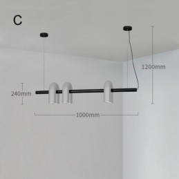 Kattovalaisin Takorauta U-muotoinen riippuvalaisin 90 pyörivä varjostin