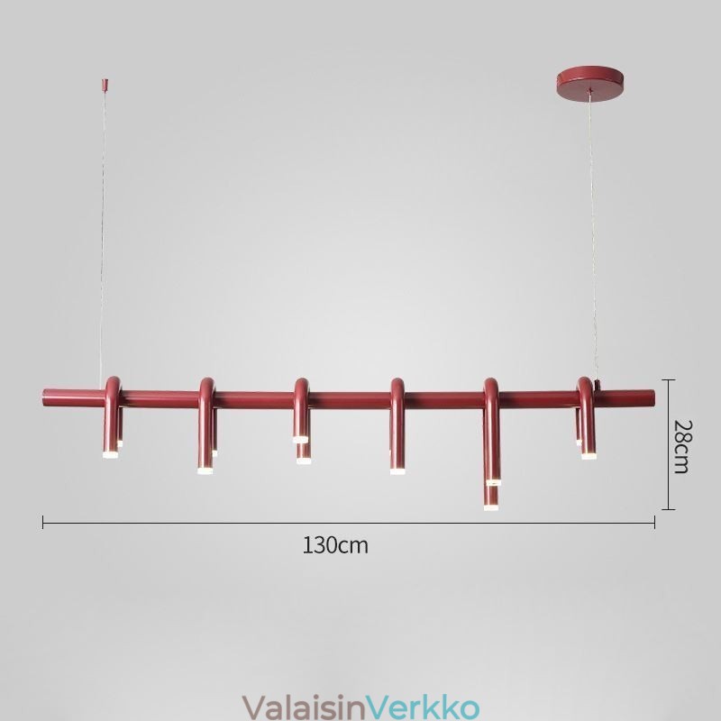 Riippuvalaisin U-muotoinen koristeellinen riippuvalaisin