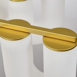 U-muotoinen kattokruunu ranskalainen kermanvärinen riippuvalaisin