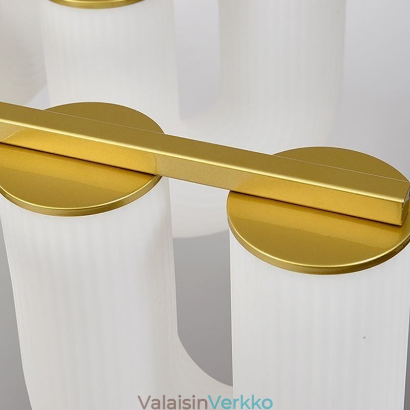 U-muotoinen kattokruunu ranskalainen kermanvärinen riippuvalaisin