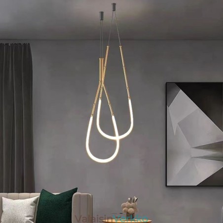 Riippuvalaisin Creative Line Bamboo Ceiling Light Black Gold Riippuvalaisin Creative Line Bamboo Ceiling Light Black Gold