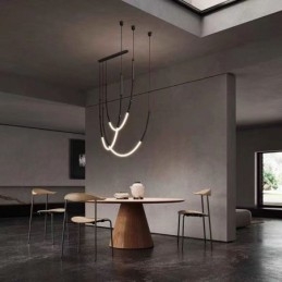 Riippuvalaisin Creative Line Bamboo Ceiling Light Black Gold