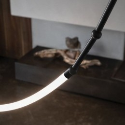 Riippuvalaisin Creative Line Bamboo Ceiling Light Black Gold
