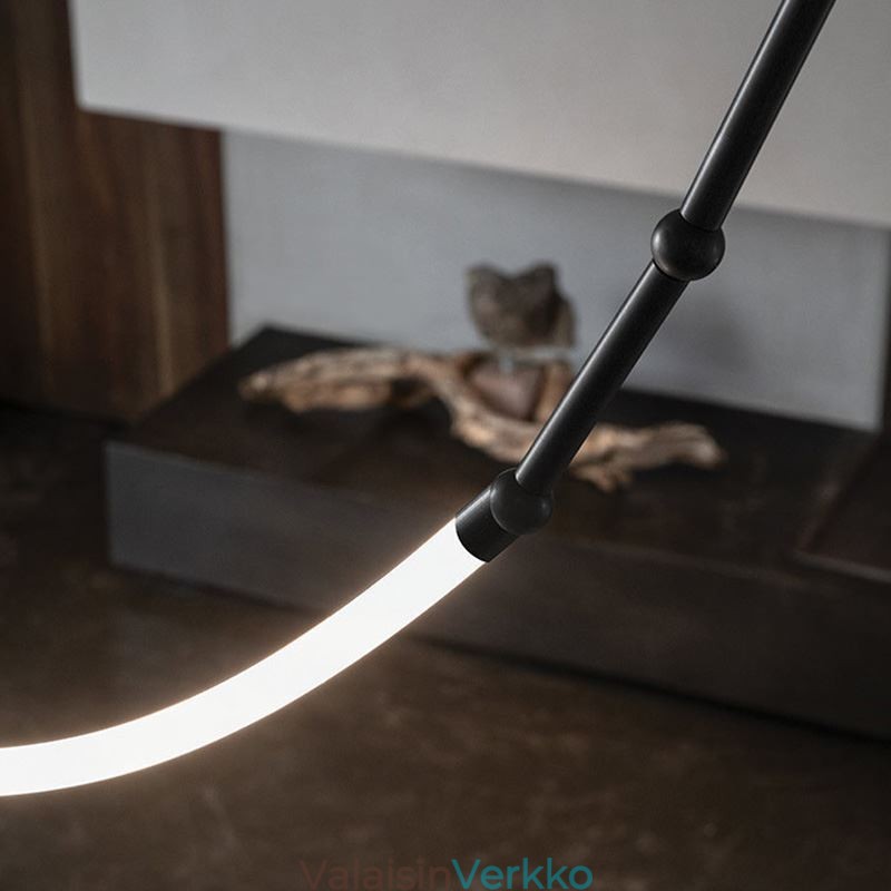 Riippuvalaisin Creative Line Bamboo Ceiling Light Black Gold
