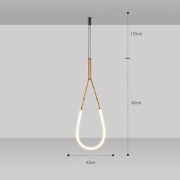 Riippuvalaisin Creative Line Bamboo Ceiling Light Black Gold