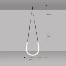 Riippuvalaisin Creative Line Bamboo Ceiling Light Black Gold