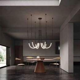 Kattovalo Creative Line Bamboo Hanging Light Black Gold