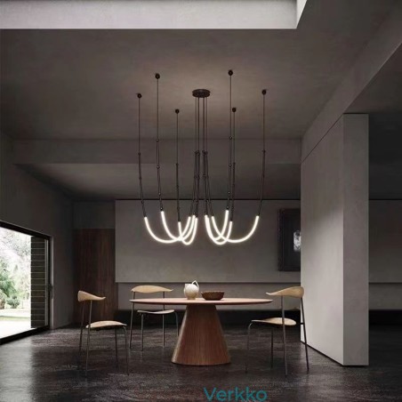 Kattovalo Creative Line Bamboo Hanging Light Black Gold Kattovalo Creative Line Bamboo Hanging Light Black Gold