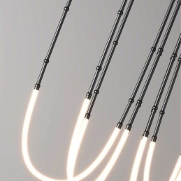 Kattovalo Creative Line Bamboo Hanging Light Black Gold