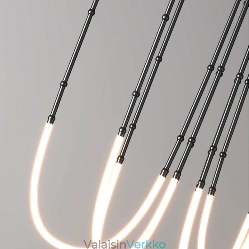 Kattovalo Creative Line Bamboo Hanging Light Black Gold