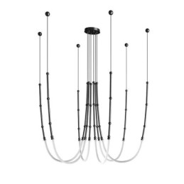 Kattovalo Creative Line Bamboo Hanging Light Black Gold