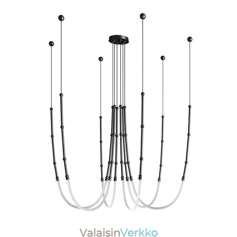 Kattovalo Creative Line Bamboo Hanging Light Black Gold