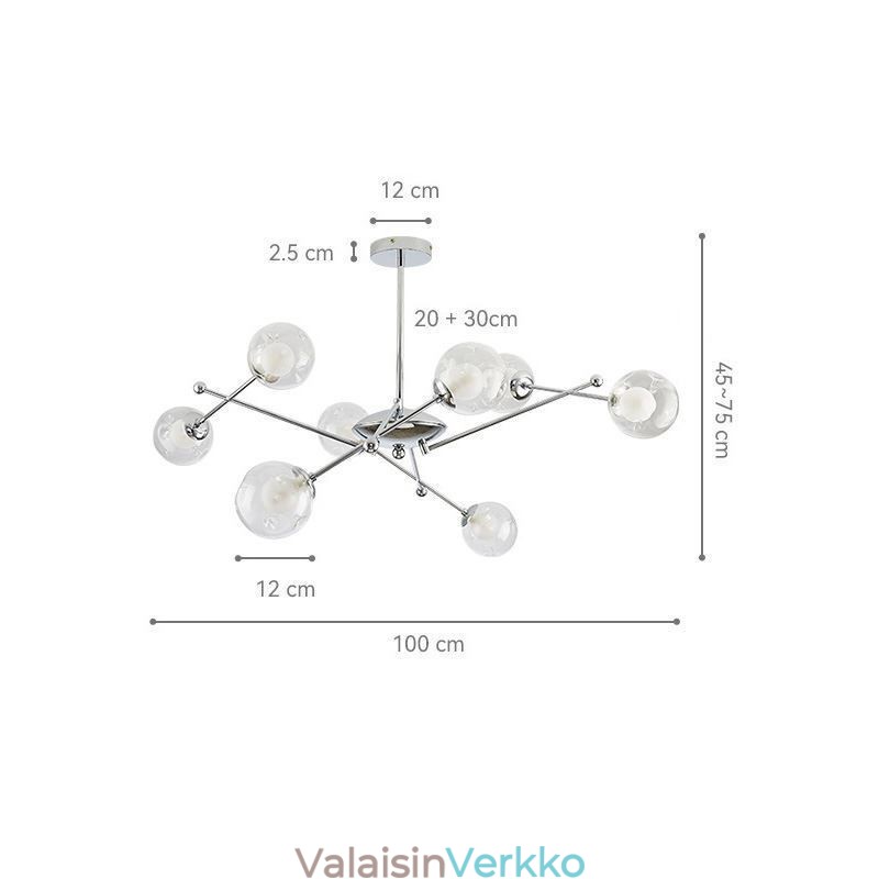 Lasiriippuvalaisin Eurooppalaistyylinen yksinkertainen Magic Beans kattovalaisin