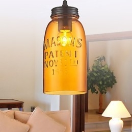 Riipus 1 Light Italy Style Läpinäkyvä Galvanointi