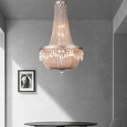 Tupsuvalaisin Retro American Duplex -alumiiniketjullinen kattovalaisin