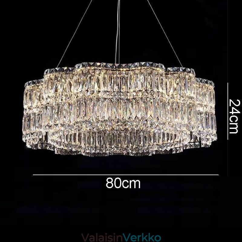 Kristallikattovalaisin Moderni yksinkertainen koristeellinen riippuvalaisin