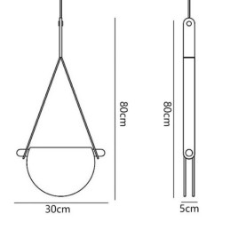 Riippuvalaisin Moderni minimalistinen vyölasikattovalaisin