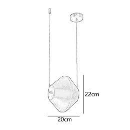 Riippuvalaisin Moderni Yksinkertainen Single Glass Pieni Kattovalaisin