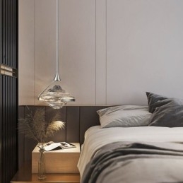 Riippuvalaisin Moderni minimalistinen takorautainen laavalasikattovalaisin
