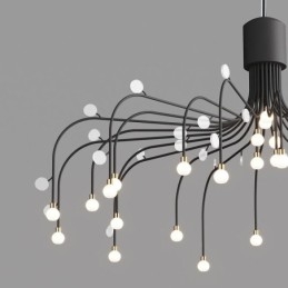 Riippuvalaisin Nordic Creative Natural White kattovalaisin 30 valoa