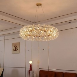 Riippuvalaisin Moderni minimalistinen takorautainen pyöreä auringonkukkavalaisin