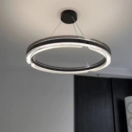 Pyöreä riippuvalaisin 60 80cm lasikattovalaisin portaaton himmennettävä kaukosäätimellä