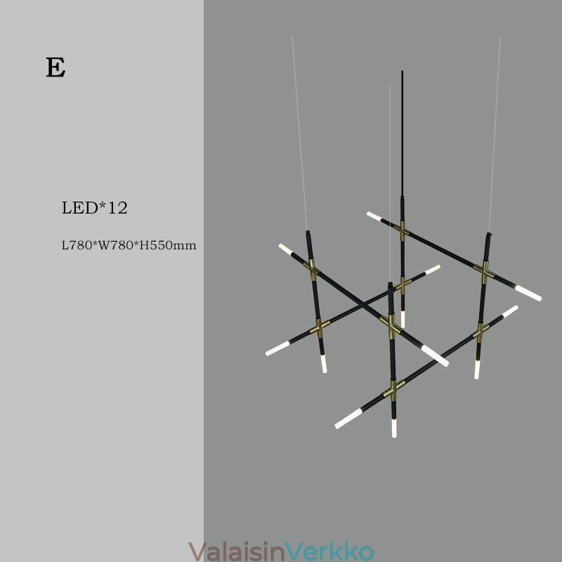 Riippuvalaisin liitos lämmin valkoinen Creative kattovalaisin DIY-yhdistelmälamppu