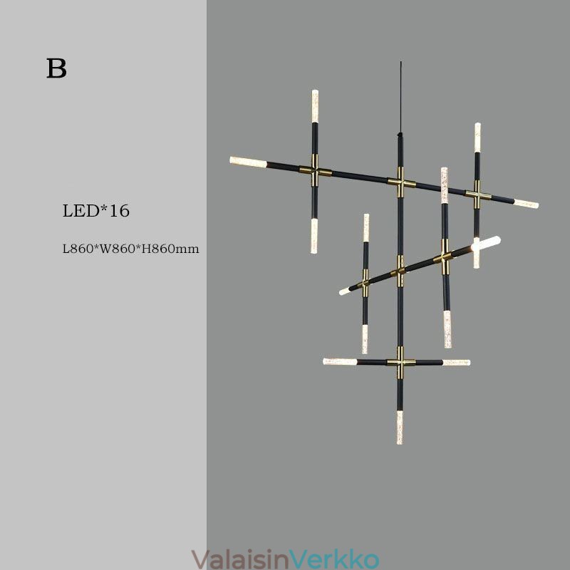 Riippuvalaisin liitos lämmin valkoinen Creative kattovalaisin DIY-yhdistelmälamppu