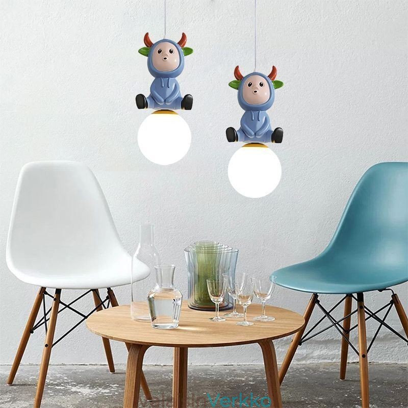Riippuvalaisin Moderni minimalistinen G9 takorauta Rabbit Calf Resin kattovalaisin