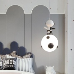 Minimalistinen kattovalaisin takorautainen kuuhun laskeutuva pieni kattovalaisin