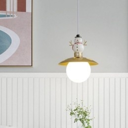 Moderni riippuvalaisin Yksinkertainen G9 takorautahartsi-Lumiukon kattovalaisin