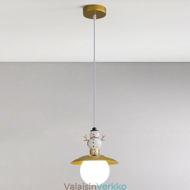 Moderni riippuvalaisin Yksinkertainen G9 takorautahartsi-Lumiukon kattovalaisin